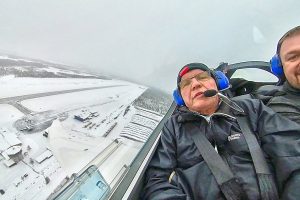 First electric flight in winterclimate
